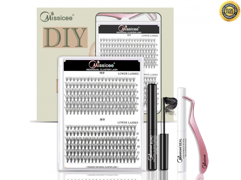Edelstahl Wimpernzange Set 4-teilig Mit Pinsel & Tasche – Präzise Für Wimpernverlängerung
